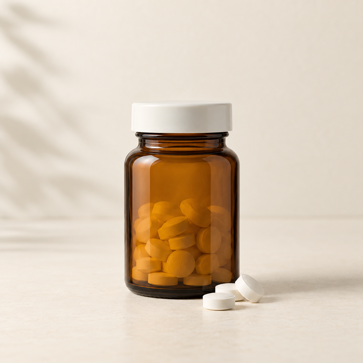 Illustration representing biotin tablets