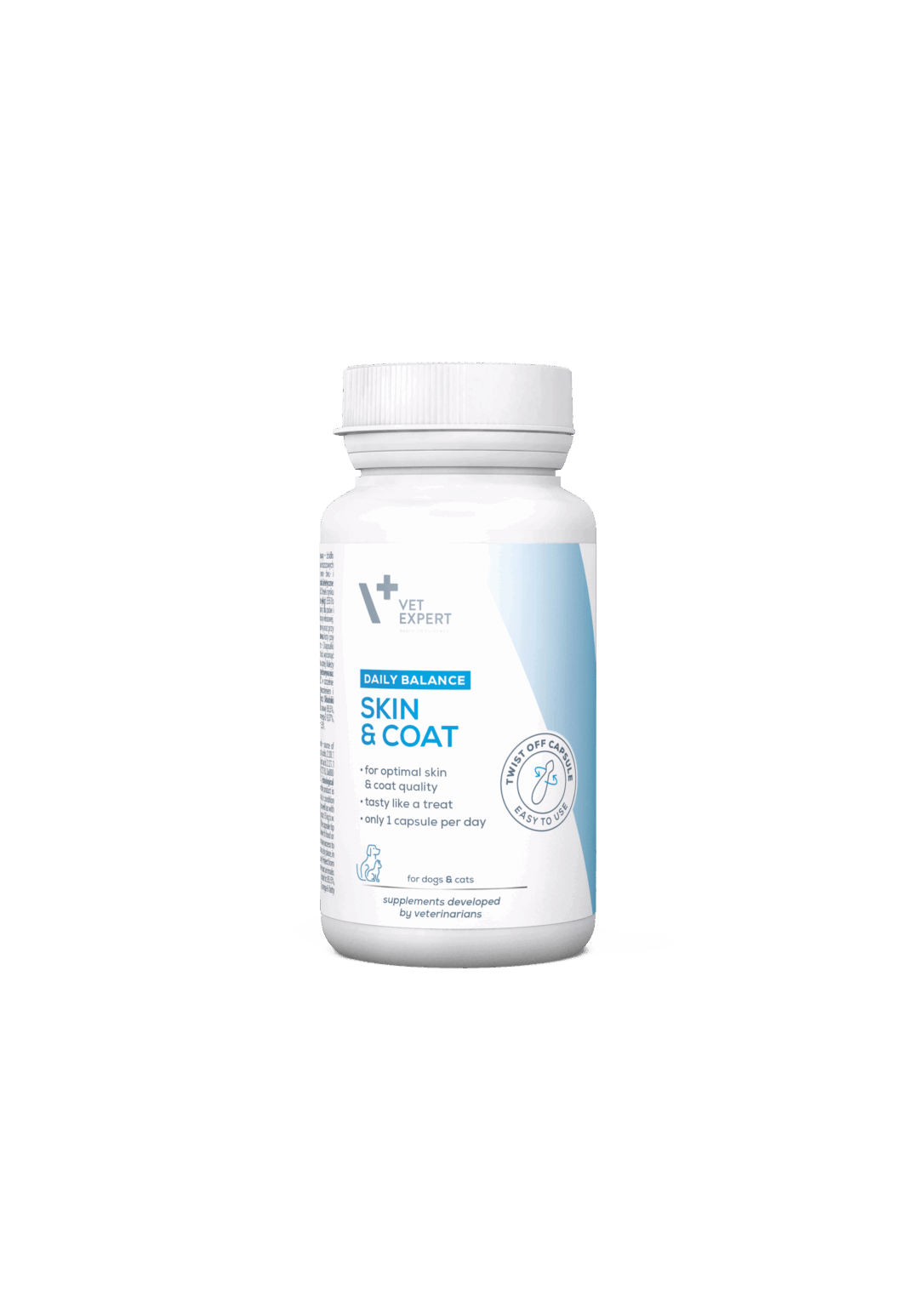 Real VetExpert Skin & Coat 30 Twist-Off capsule bottle